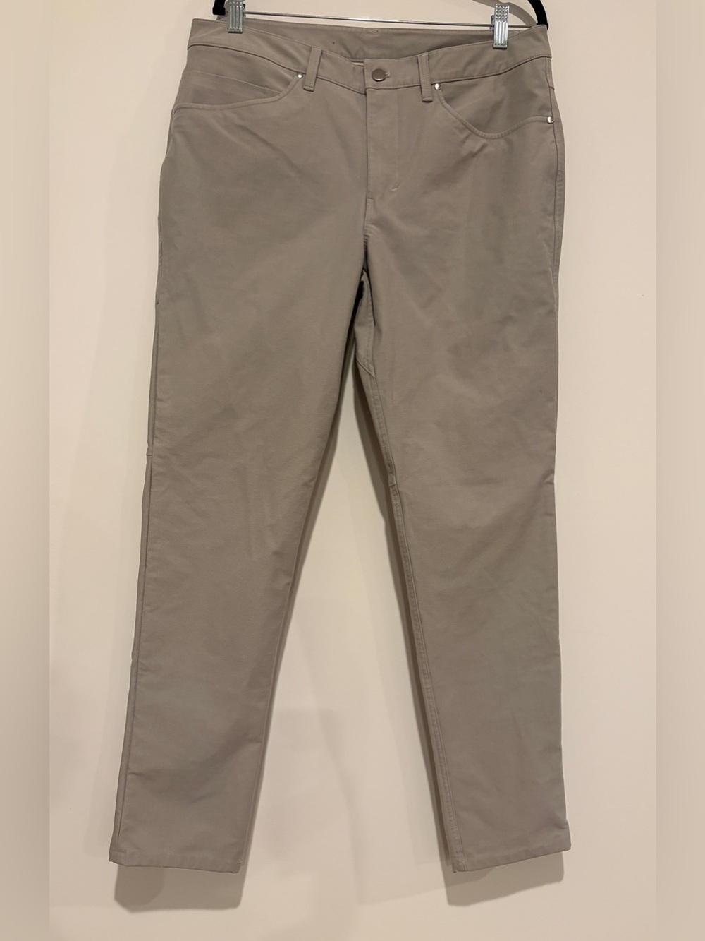 lululemon ABC Slim-Fit Pant 5-Pocket Warpstreme Gray Size 34